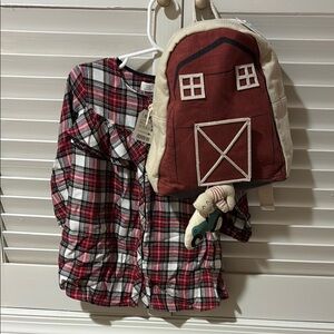 Zara Dress and Backpack, sz. 2-3.